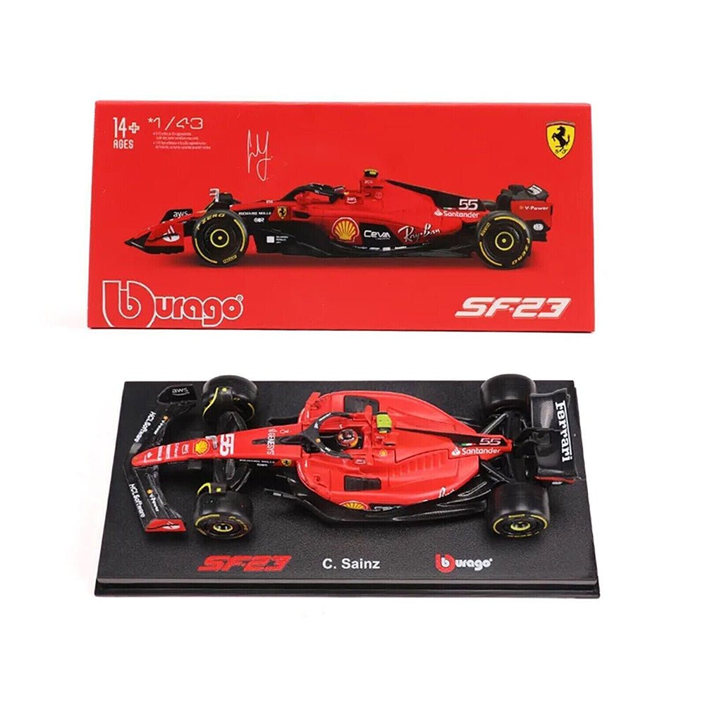 Bburago Ferrari SF23 #55 Carlos Sainz Hardcover (2023) - Gear Up ZA