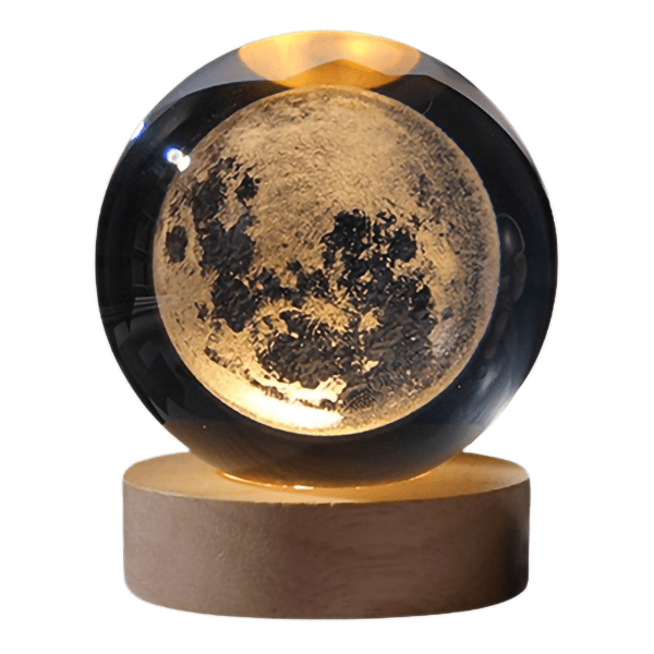 3D Sphere Crystal Ball LED Night Light Moon - Gear Up ZA