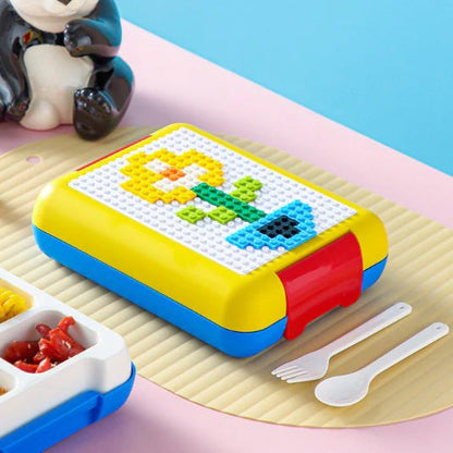 DIY Building Blocks Kids Lunch Box - Yellow - Gear Up ZA