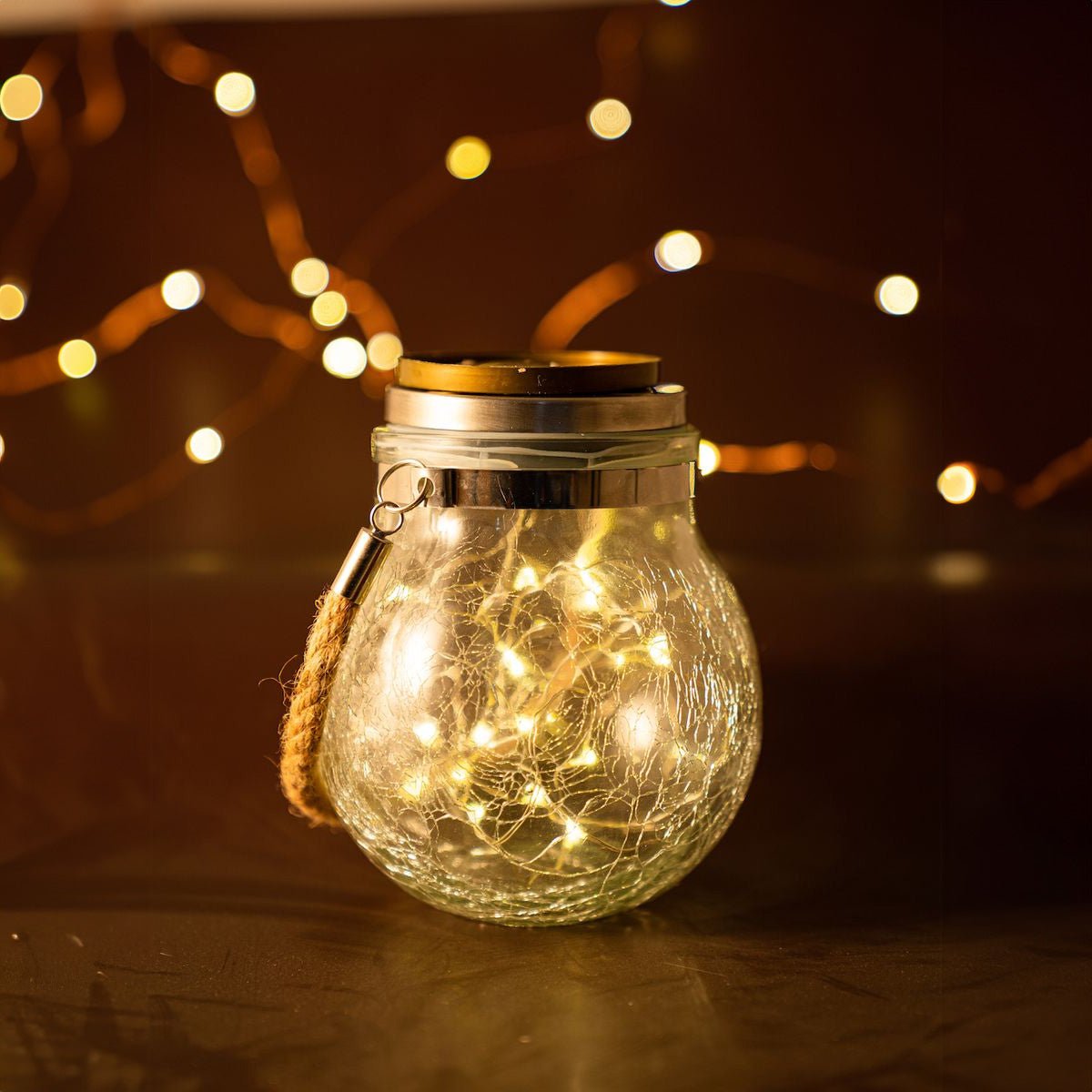 Solar Light Lantern Jar - Warm White - Gear Up ZA