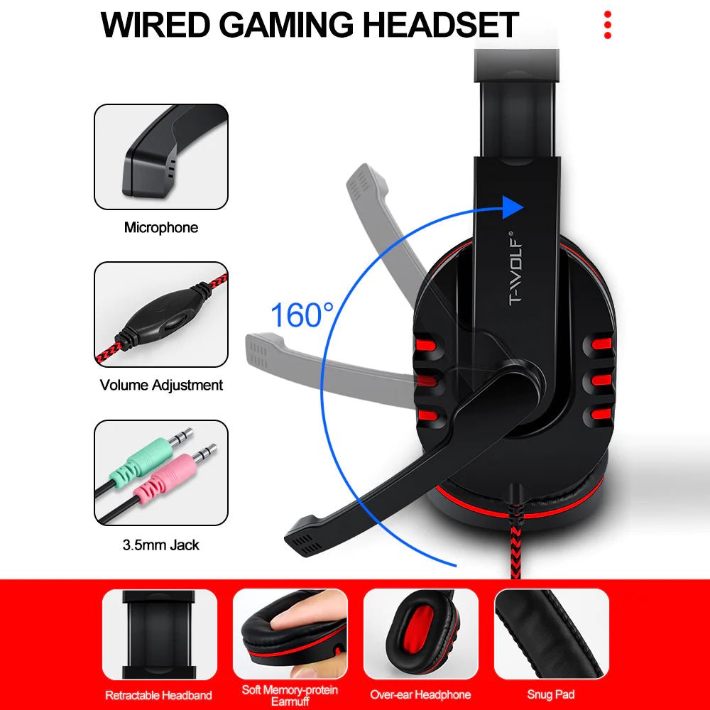 T-Wolf T800 LED 4-in-1 Gaming Combo - Gear Up ZA